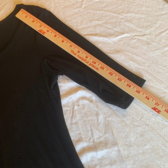 Eileen Fisher Cotton Dress Black Size Small Petite - Picture 6 of 7